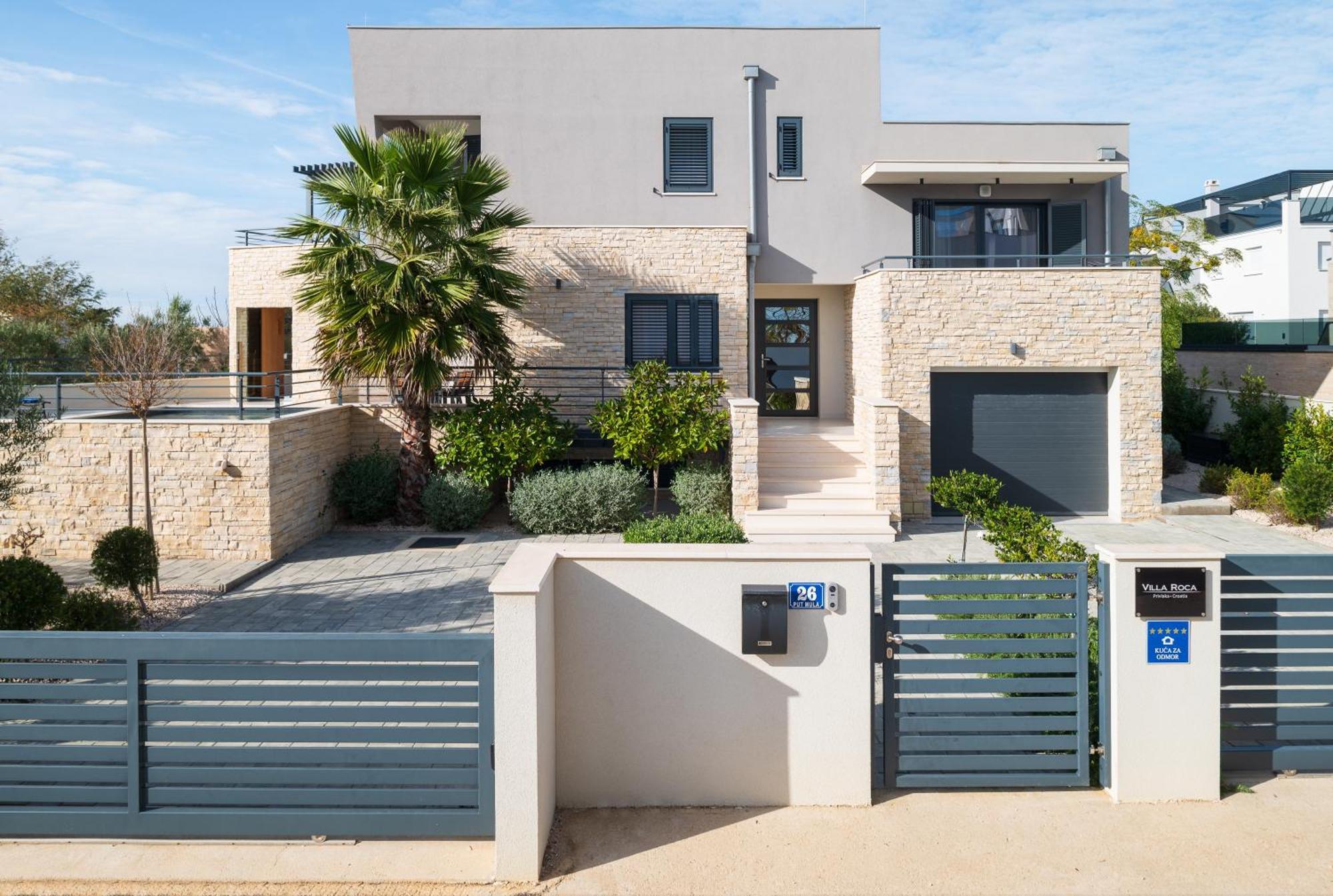 Villa Roca With Heated Pool And Sauna Privlaka  Εξωτερικό φωτογραφία