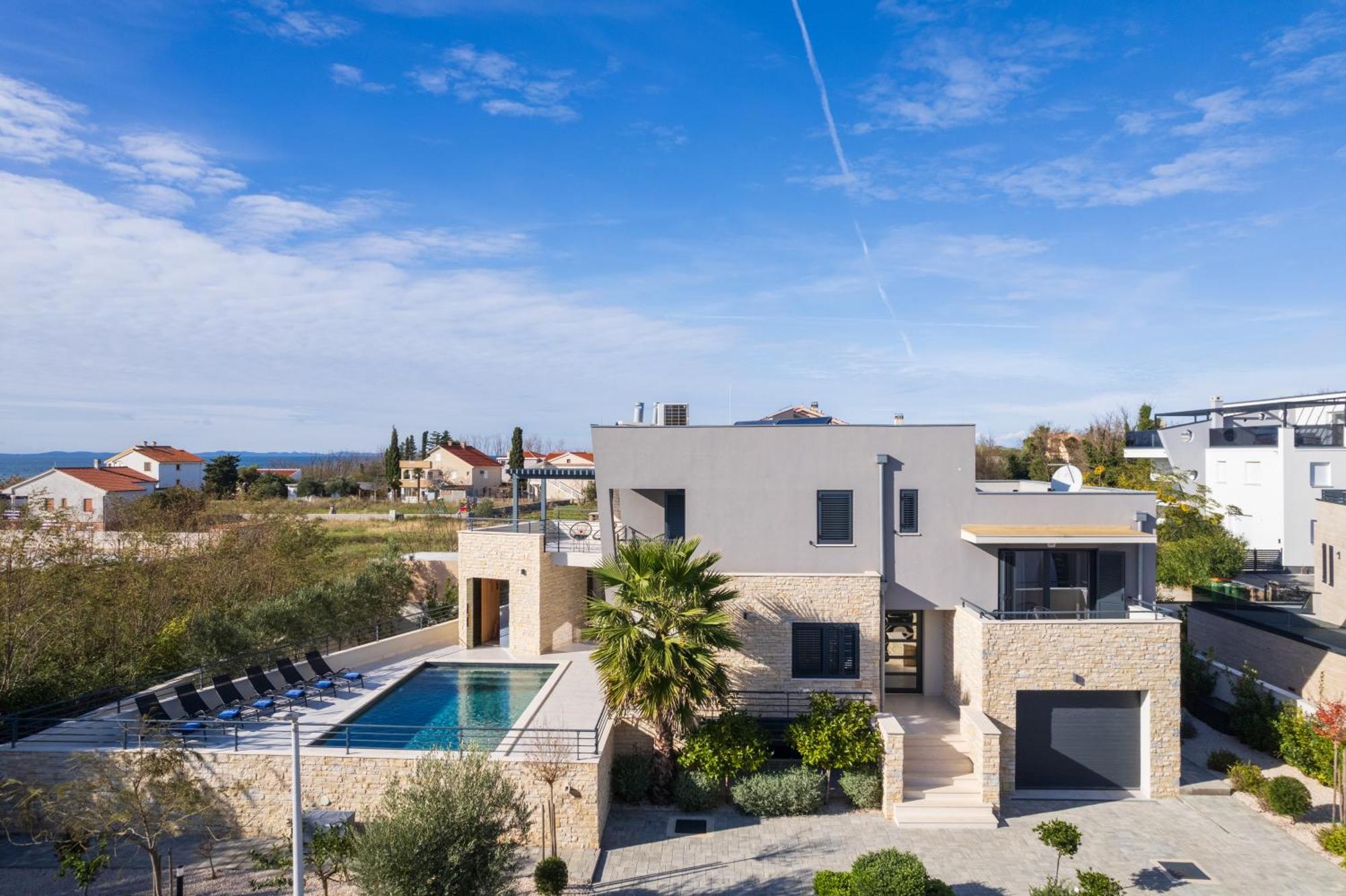 Villa Roca With Heated Pool And Sauna Privlaka  Εξωτερικό φωτογραφία